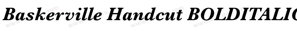 Baskerville Handcut BOLDITALIC字体转换